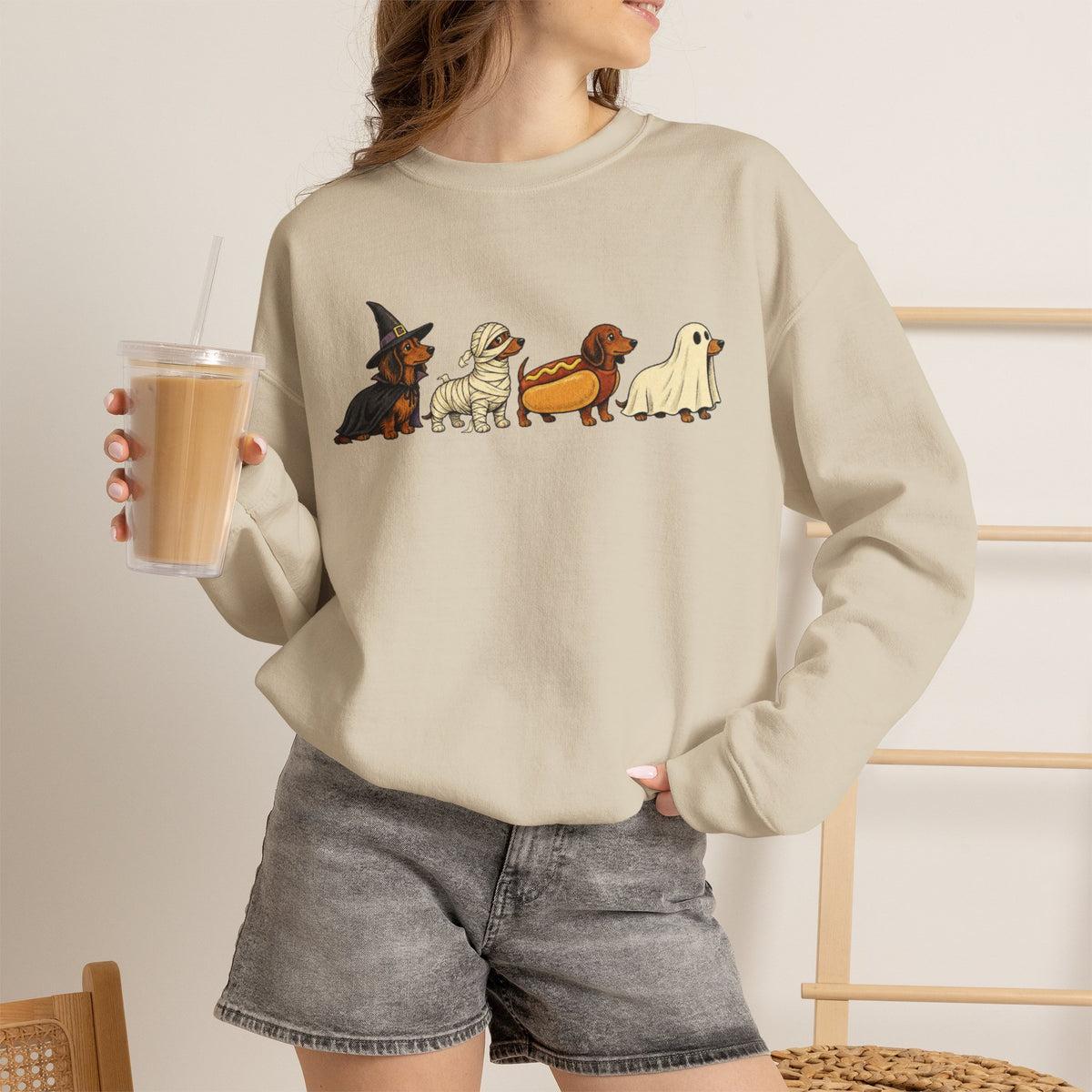 Halloweenie Crewneck Sweatshirt