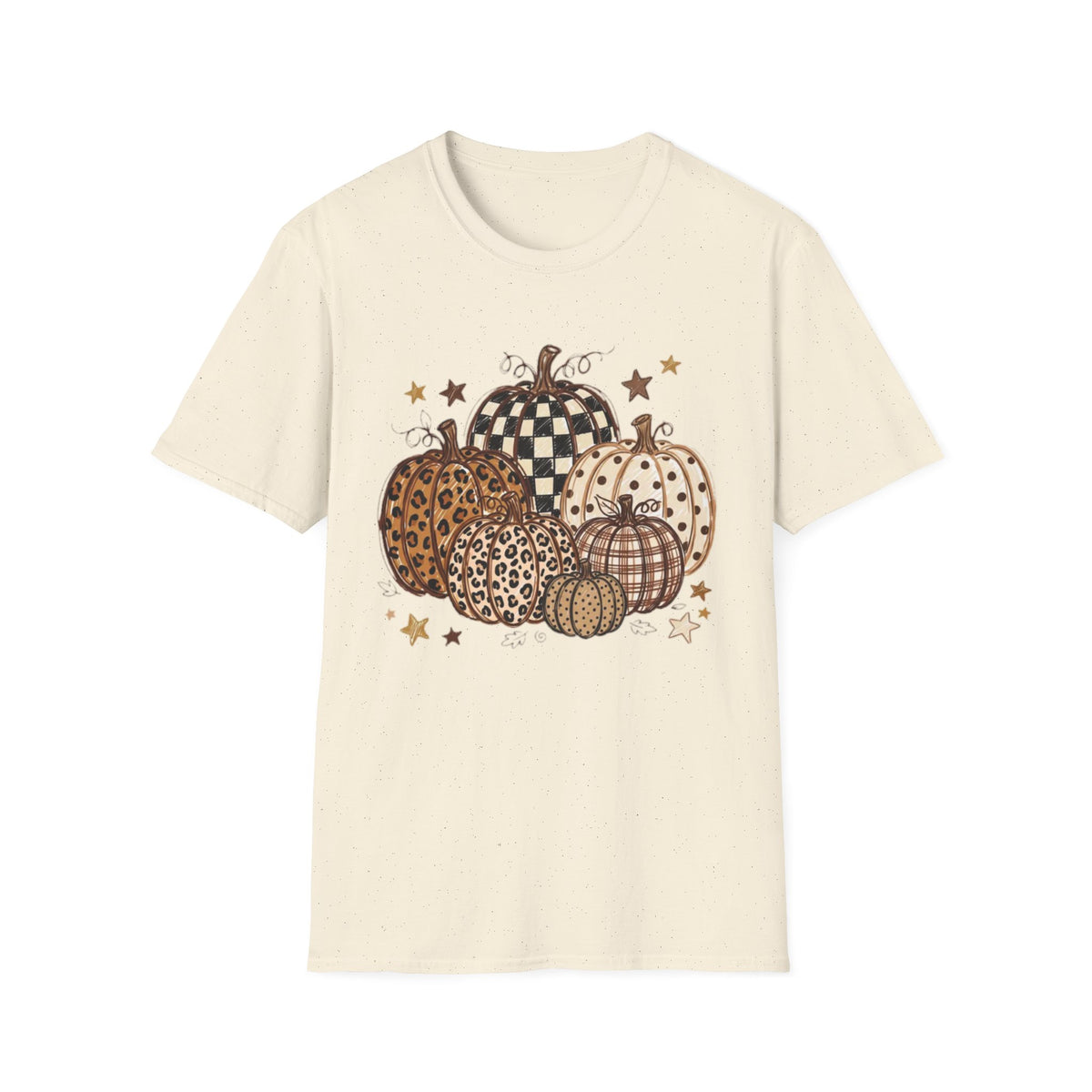 Rustic Printed Pumpkin T-Shirt