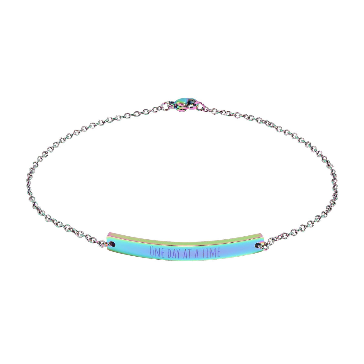 One Day Curved Bar Bracelet (Engraving)