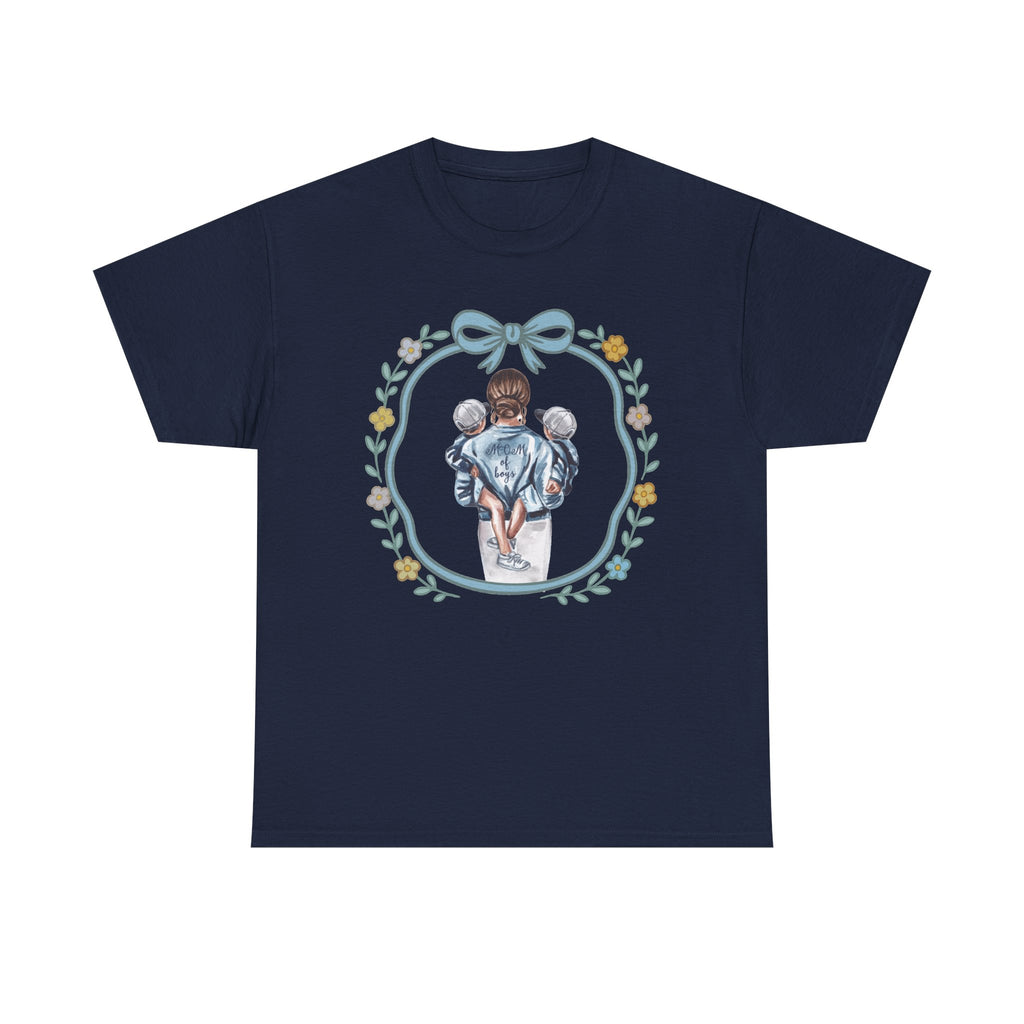 Mom of Boys Unisex Heavy Cotton Tee
