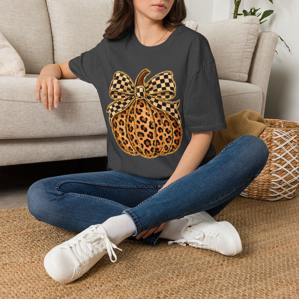 Checkered Style Pumpkin T-Shirt