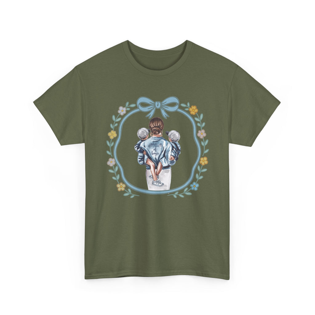 Mom of Boys Unisex Heavy Cotton Tee