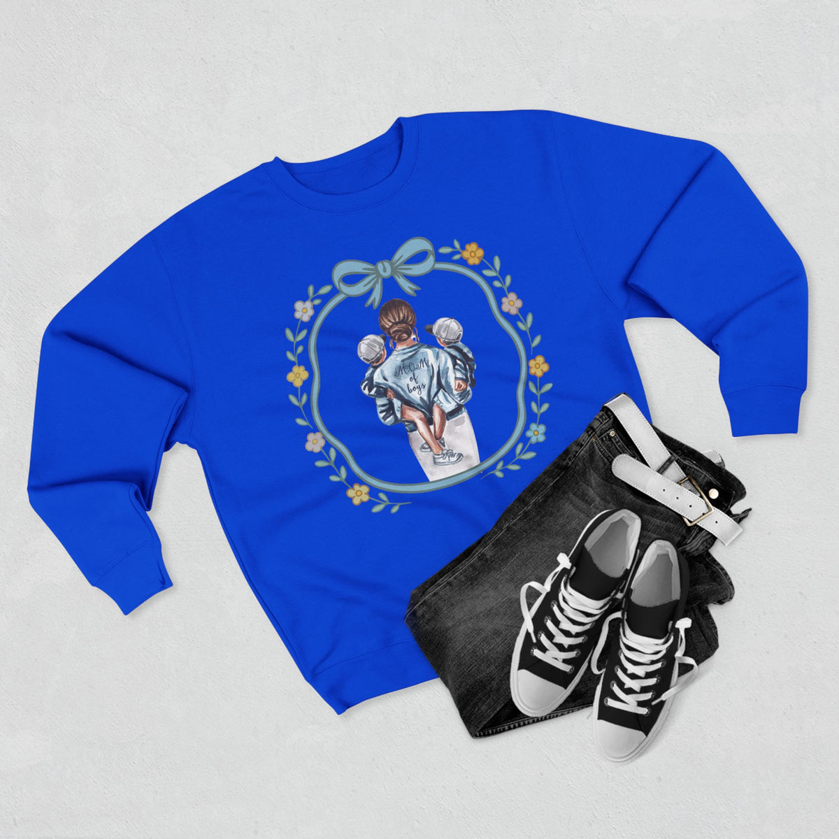 Mom of Boys Unisex Crewneck Sweatshirt