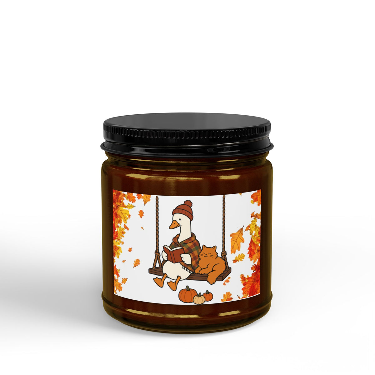Scented Soy Candles with Black Lid, (4 and 9oz)