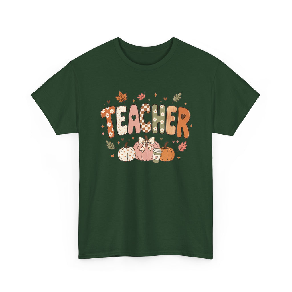Teacher Fall Unisex Heavy Cotton Tee
