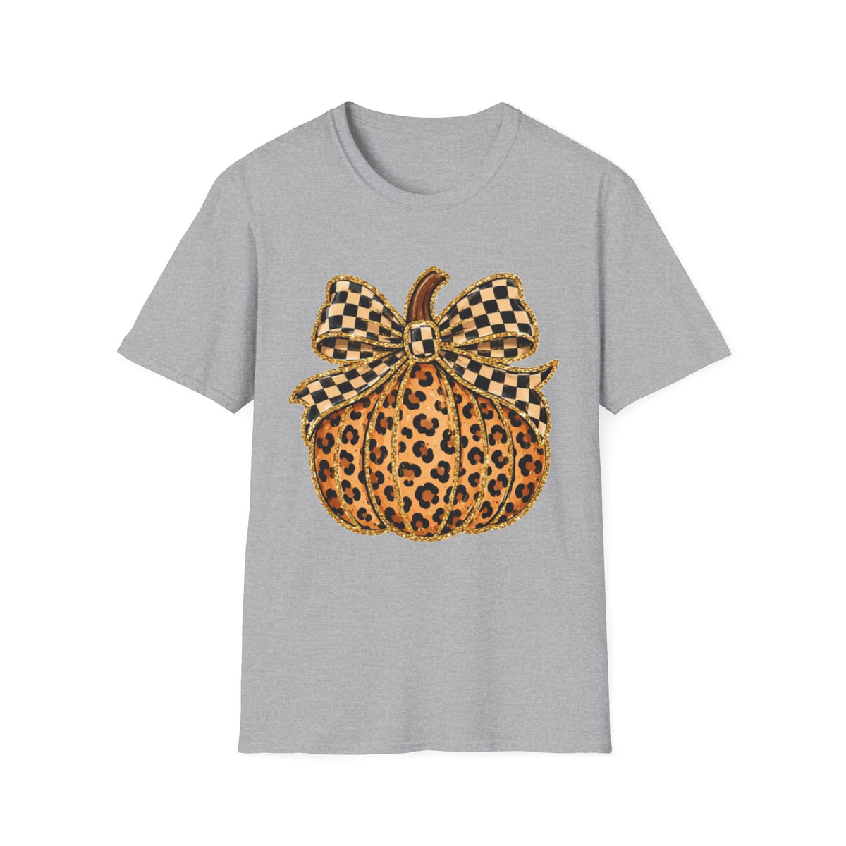 Checkered Style Pumpkin T-Shirt