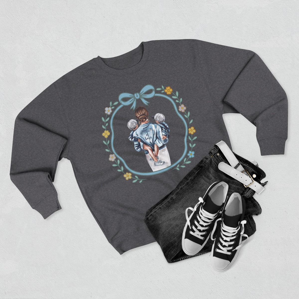 Mom of Boys Unisex Crewneck Sweatshirt