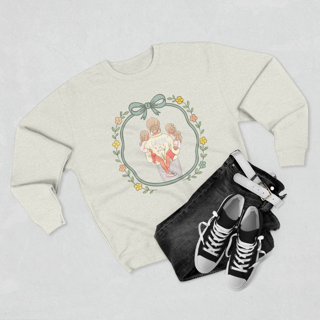 Unisex Girl Mom Crewneck Sweatshirt