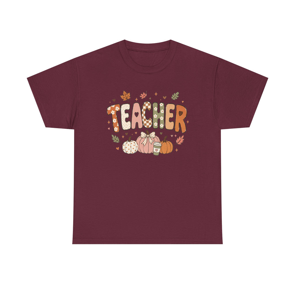 Teacher Fall Unisex Heavy Cotton Tee