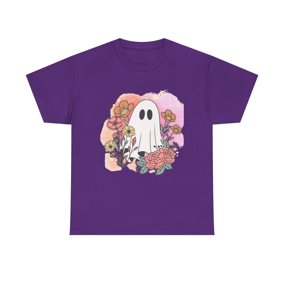 Boo Floral Unisex Heavy Cotton Tee