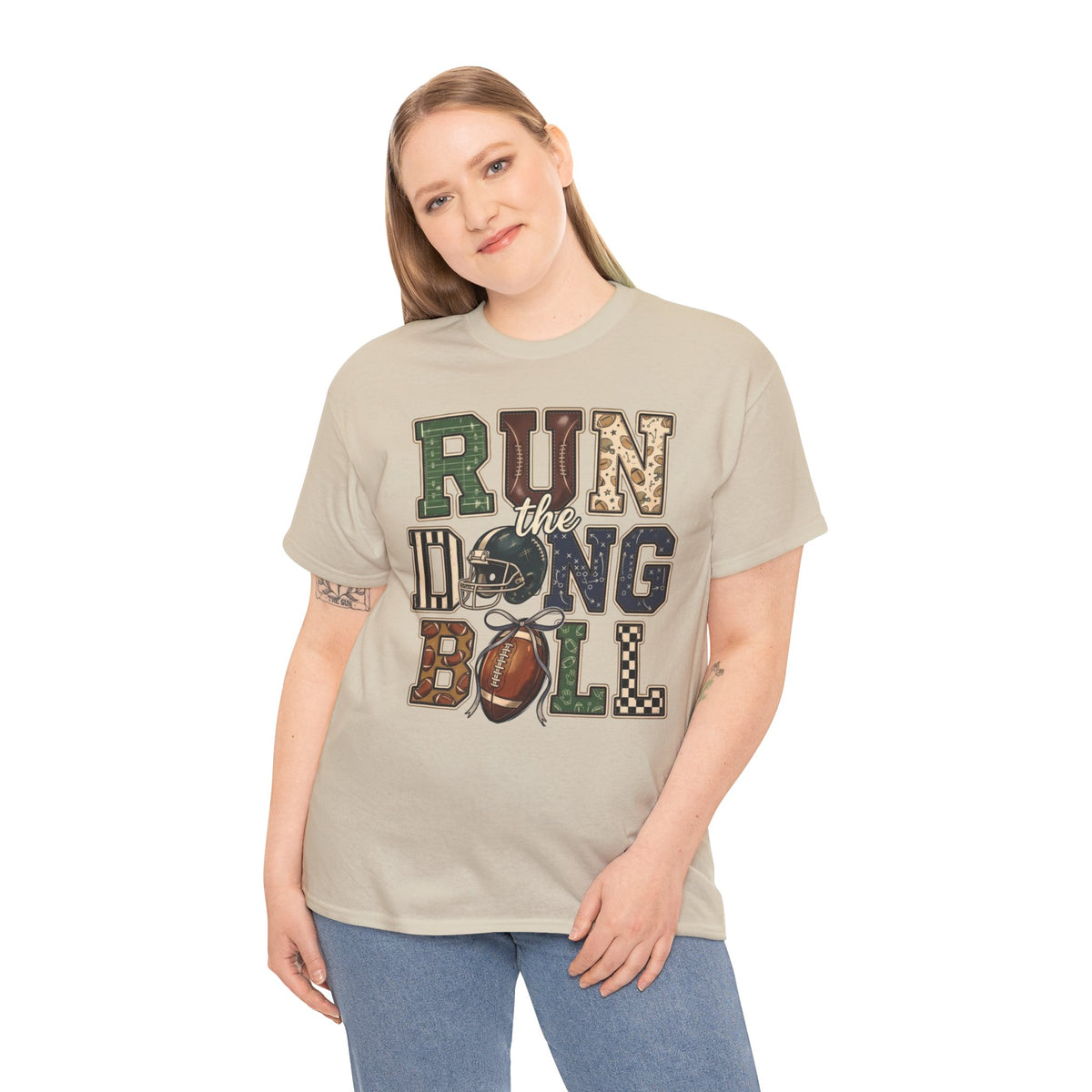 Run The Dang Ball Girly Tee
