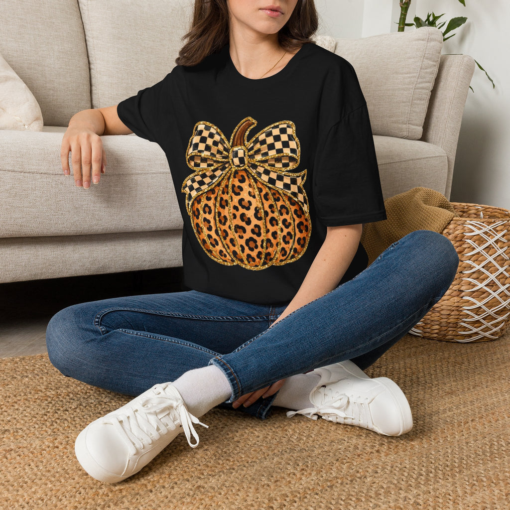 Checkered Style Pumpkin T-Shirt