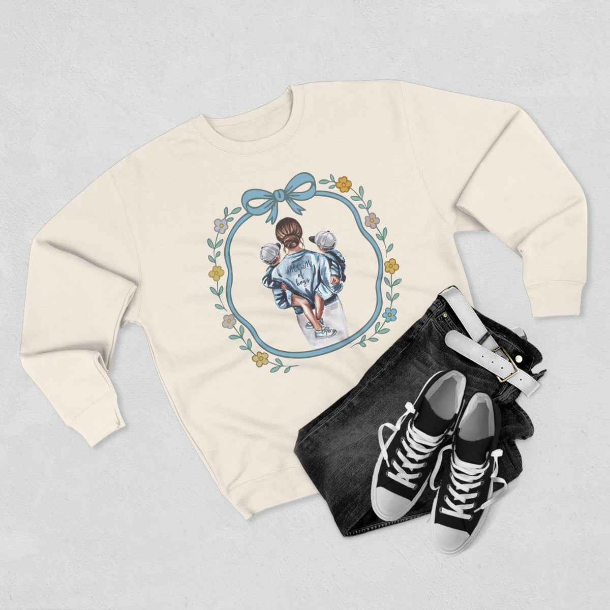 Mom of Boys Unisex Crewneck Sweatshirt