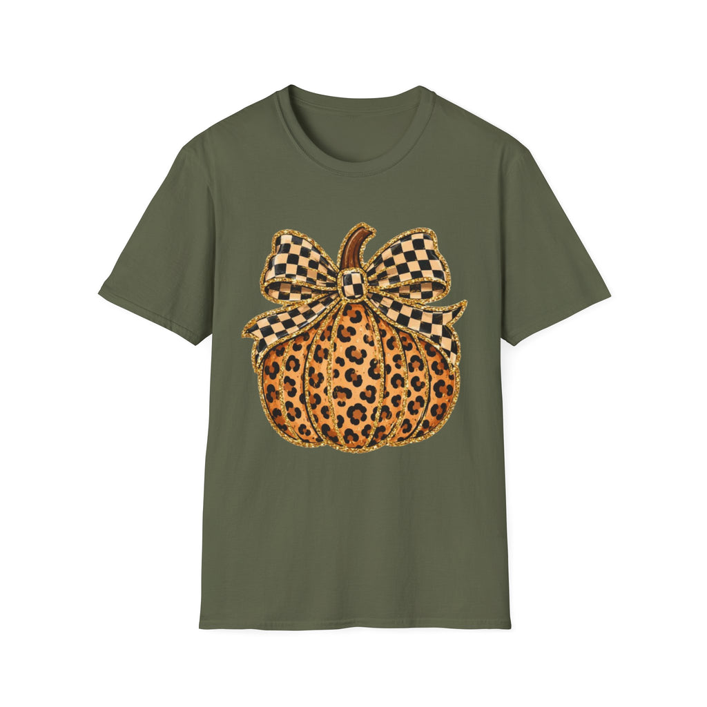 Checkered Style Pumpkin T-Shirt