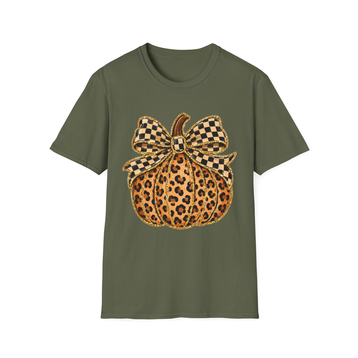 Checkered Style Pumpkin T-Shirt
