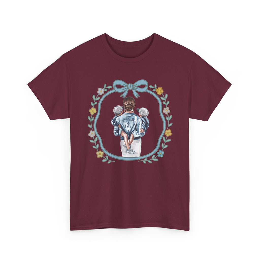 Mom of Boys Unisex Heavy Cotton Tee