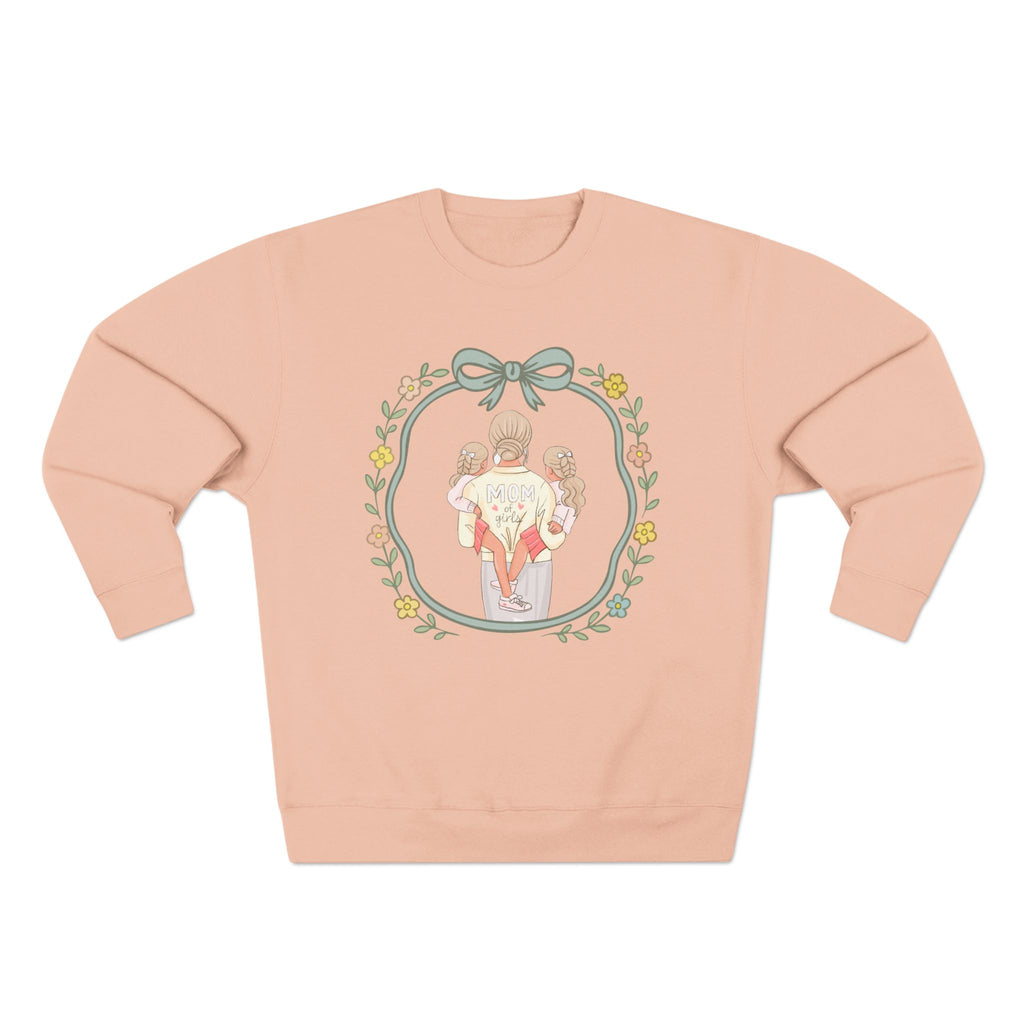 Unisex Girl Mom Crewneck Sweatshirt