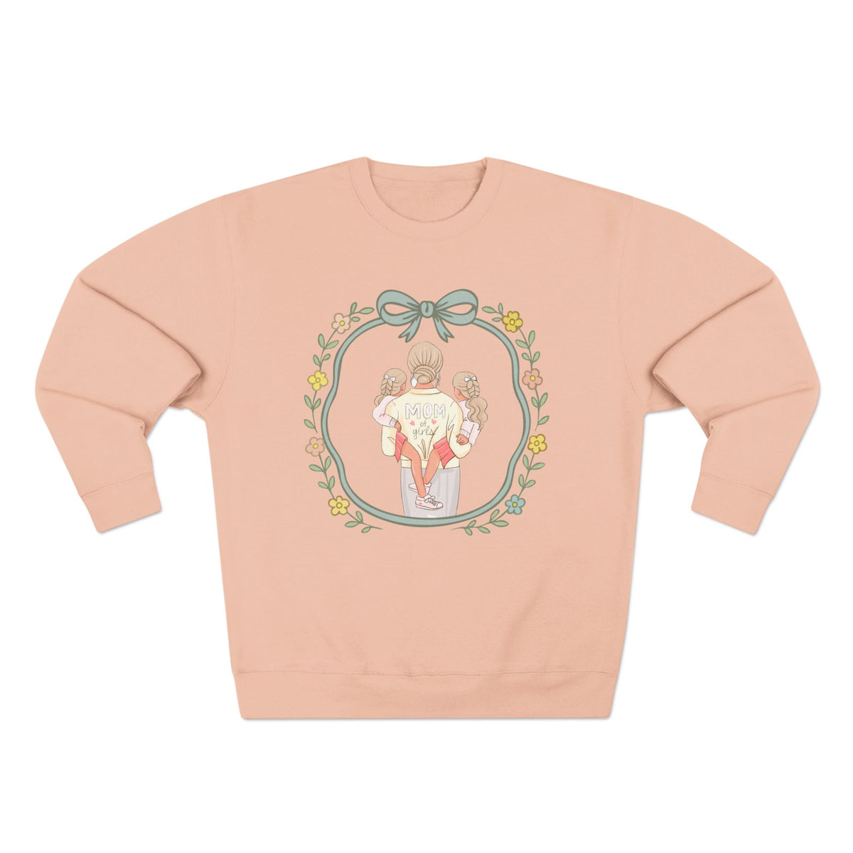 Unisex Girl Mom Crewneck Sweatshirt